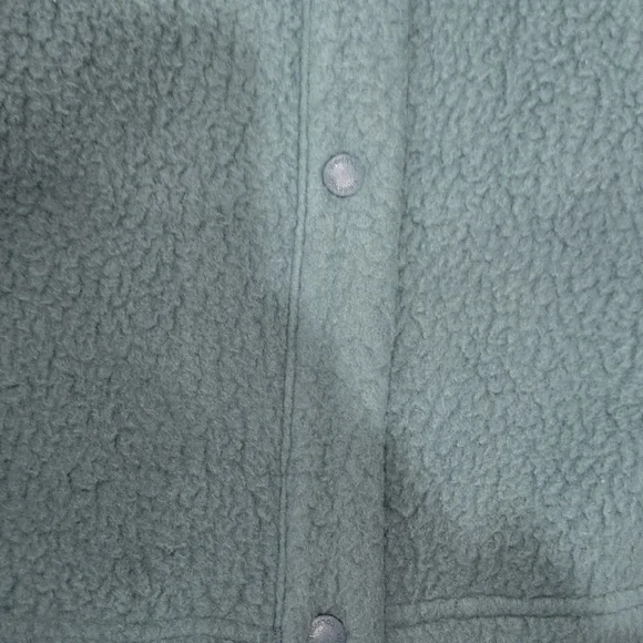 Columbia Women's Jasper Ridge Pebbled Fleece Full Snap Teal Teddy Jacket - Picture 7 of 11